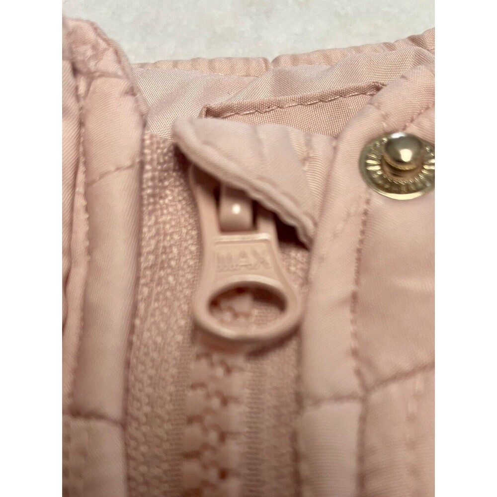 SO Quilted Barn Jacket/Coat Sz Girls 14/16 Pink Lightweight pockets snap zipper - Picture 10 of 14
